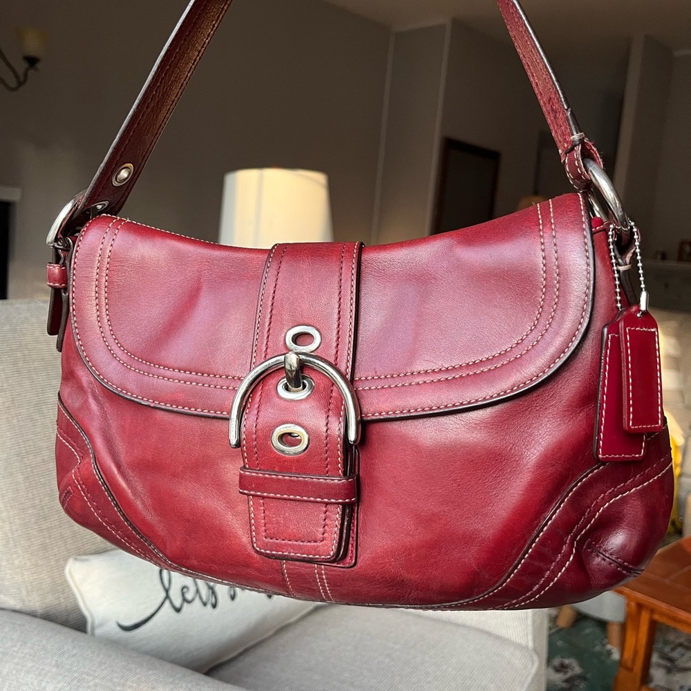 Coach Red Soho Bag F10910 READ DESCRIPTION